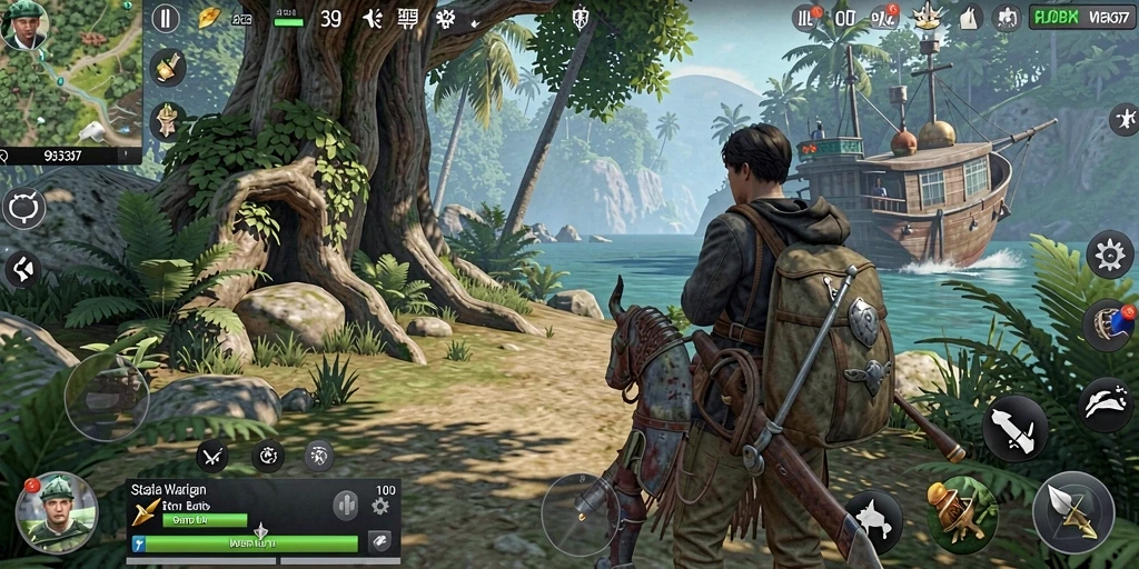 Tampilan gameplay menegangkan dan menarik dari 93337.