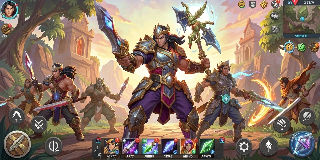 Tampilan grafis menakjubkan dari gameplay ARPG yang seru.