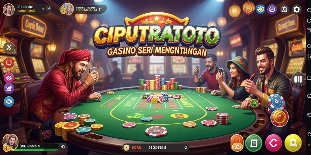 Tampilan gameplay seru dalam CIPUTRATOTO, menggambarkan keseruan bermain Kasino.