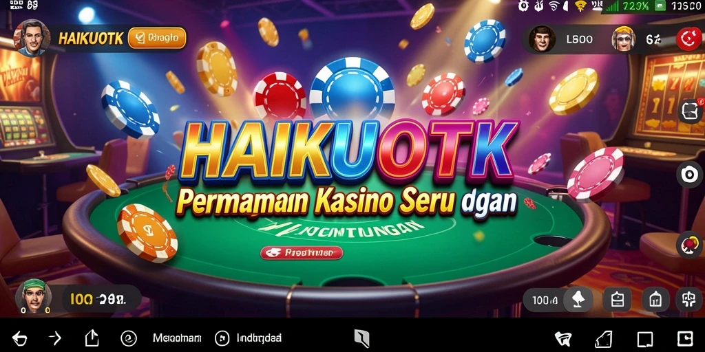 Tampilan menarik HAIKUOTK dengan berbagai permainan Kasino.