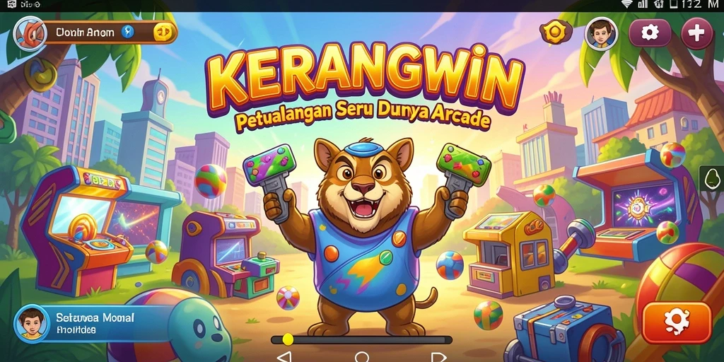Tampilan seru dari gameplay KERANGWIN dalam dunia Arcade.