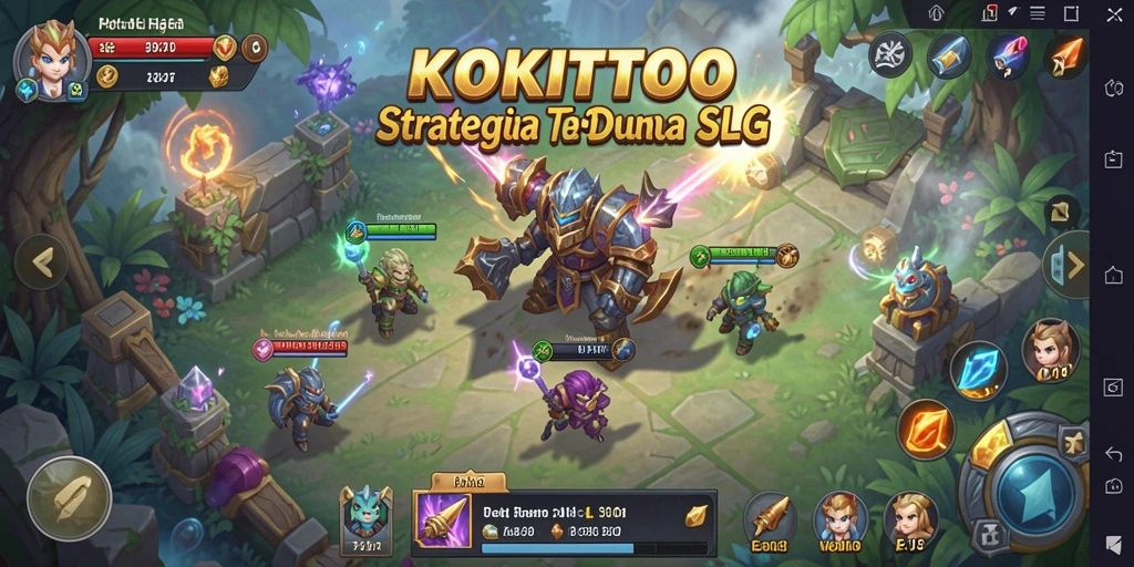 Tangkapan layar KOKITOTO menampilkan momen mendebarkan dalam permainan SLG.