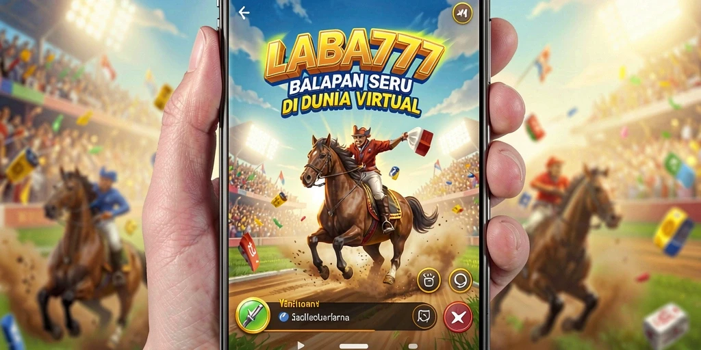 Tangkapan layar utama LABA777 menampilkan serunya balapan di lintasan yang menarik.