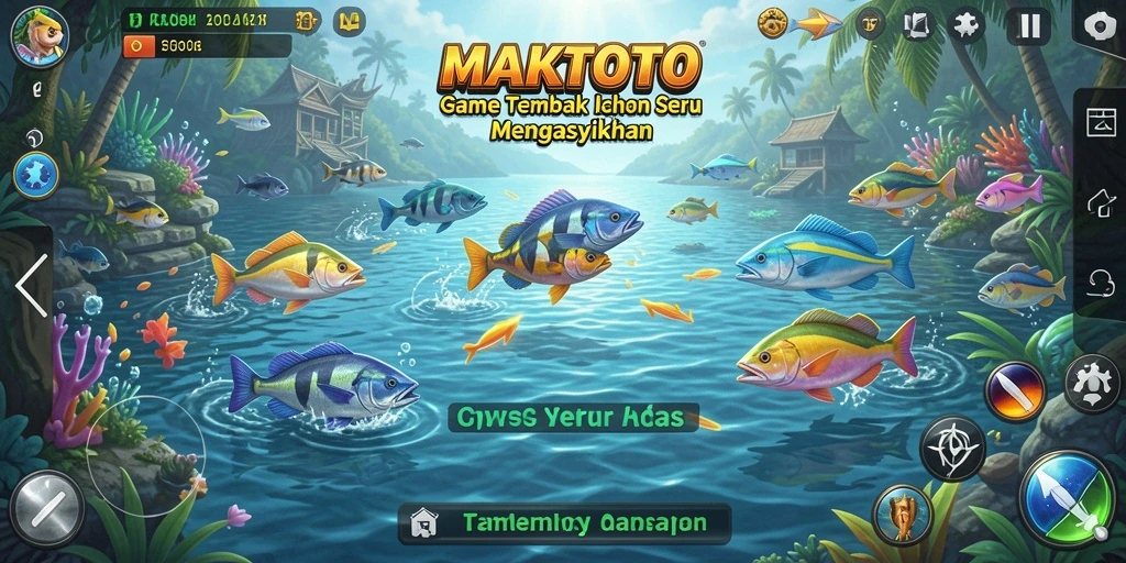 Gameplay seru MAKTOTO menembak ikan dengan berbagai senjata.