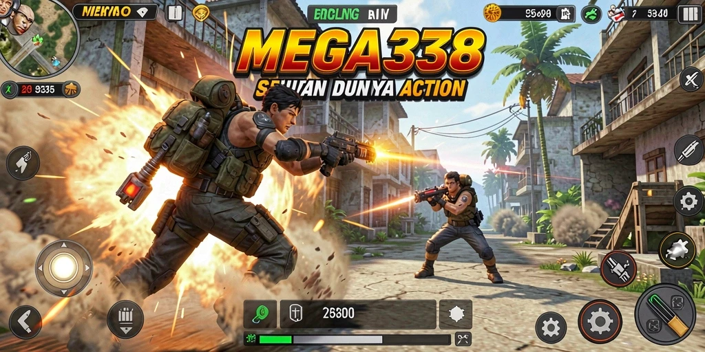 Tampilan gameplay seru dari MEGA338 yang mendebarkan aksi.