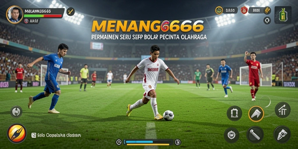 Screenshot MENANG666 menampilkan aksi seru dalam pertandingan sepak bola.