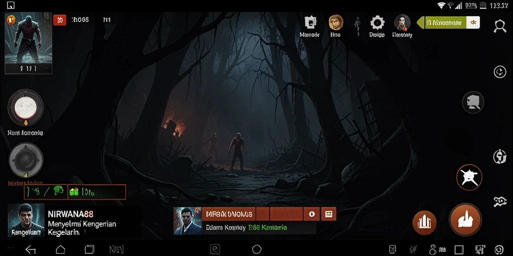 Tampilan menakutkan dari gameplay NIRWANA88 yang menyeramkan.