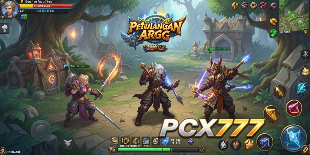 Tampilan gameplay seru dari PCX777 dalam dunia ARPG.