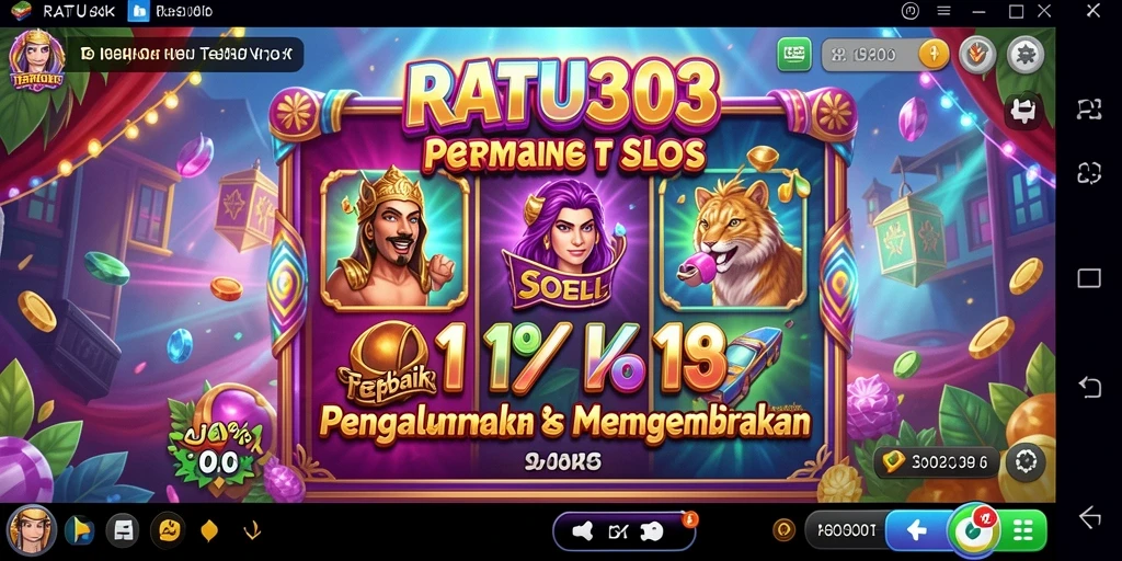 Tampilan gameplay menarik dari RATU303 dengan berbagai fitur slot.