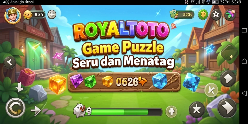 Screenshot gameplay ROYALTOTO dengan teka-teki menarik.