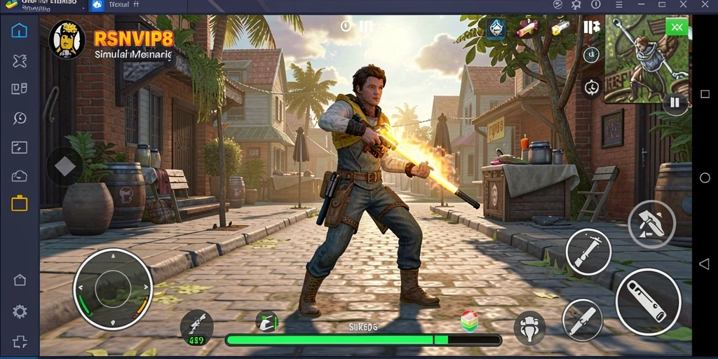 Tangkapan layar menunjukkan gameplay menarik dari RSNVIP8 dalam simulasi.