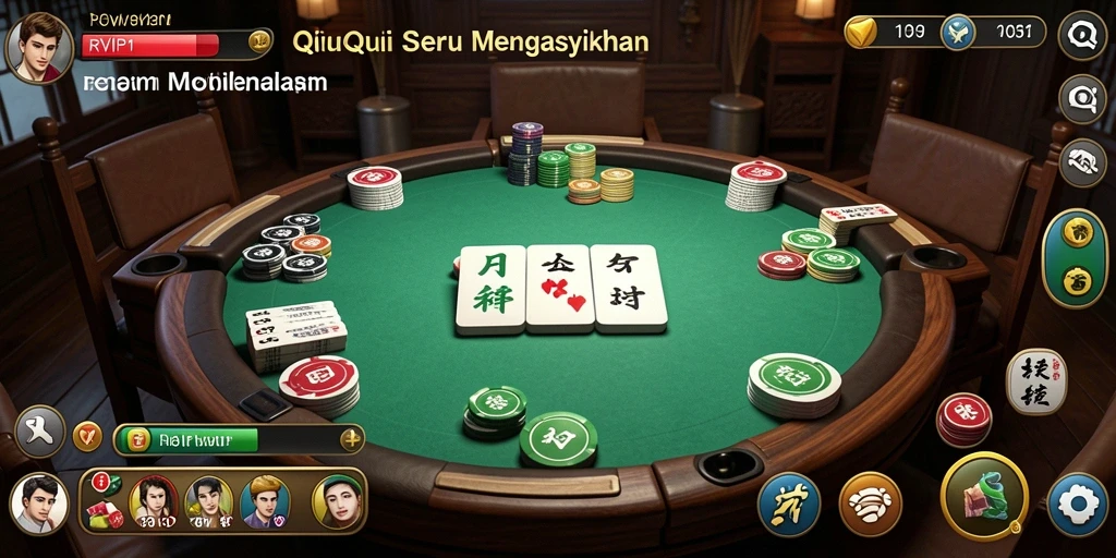 Tampilan screenshot game QiuQiu RVIP1 yang menampilkan momen seru.
