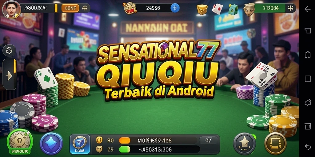 Screenshot dari gameplay QiuQiu SENSATIONAL77 yang seru.
