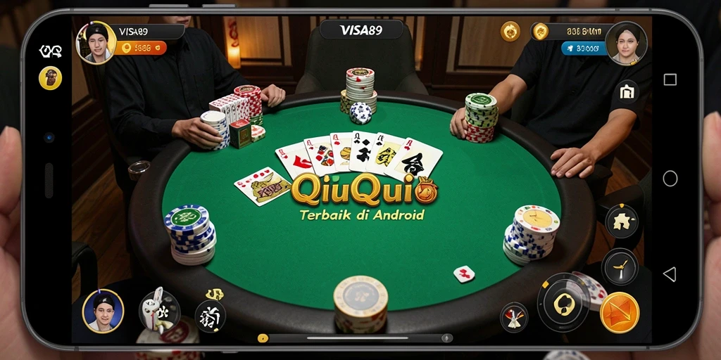 Tangkapan layar gameplay QiuQiu yang seru dalam VISA89.