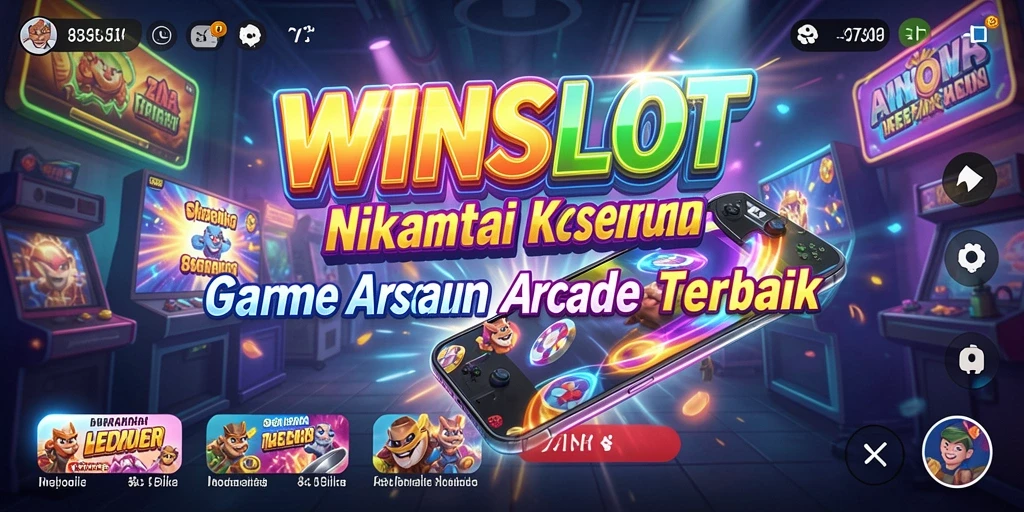 Tampilan penuh keseruan gameplay Arcade di WINSLOT.