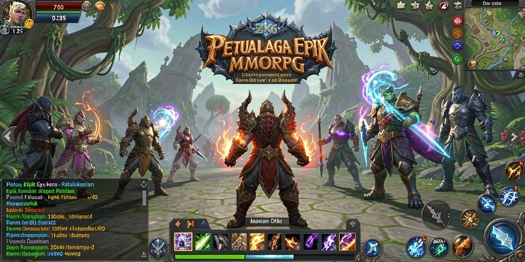 Tampilan menarik dari gameplay ZK6 dalam dunia MMORPG.